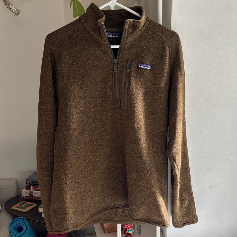 Patagonia Olive Green Quarter-Zip Pullover